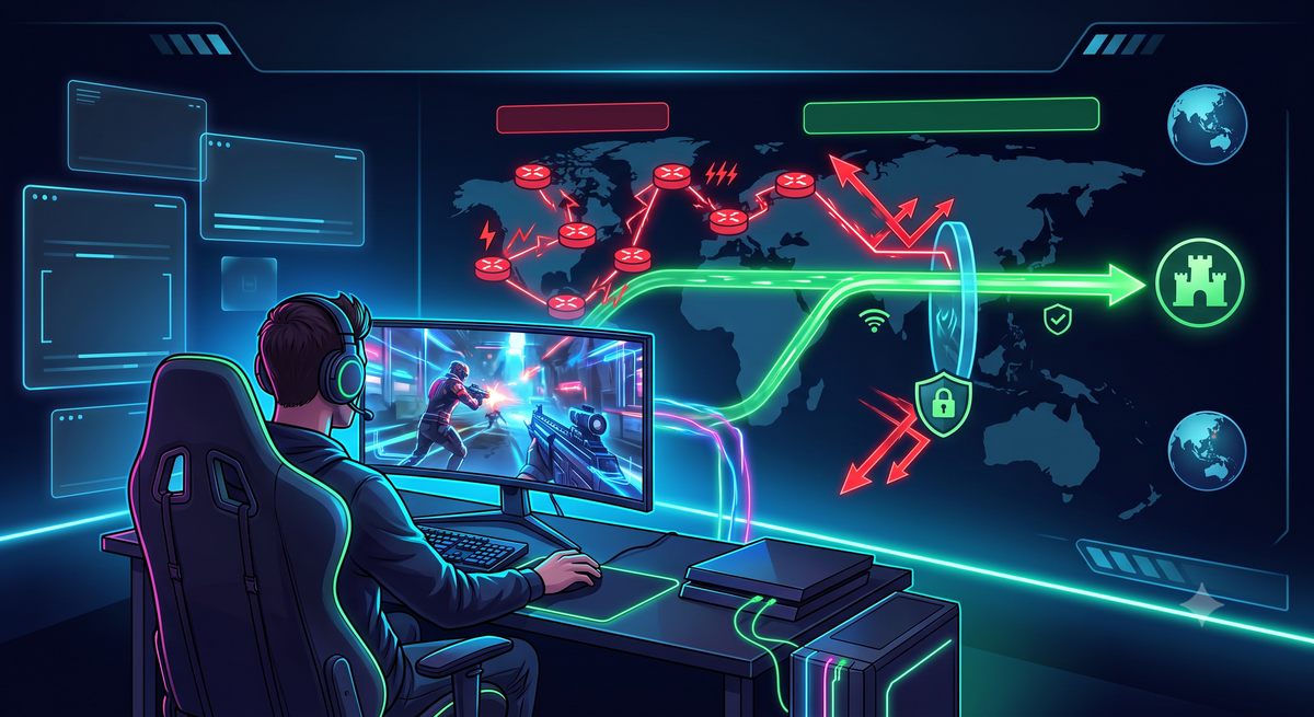 Gaming via VPN: Myths About Ping and DDoS Protection